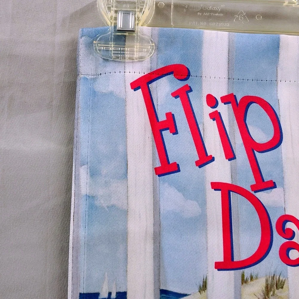 M Brent Flip Flop Days‎ Summer Beach Garden Flag 12x18 Coastal Decor Multicolor
